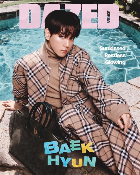 baekhyun burberry|Baekhyun x Burberry for Dazed Korea July 2024 Issue.